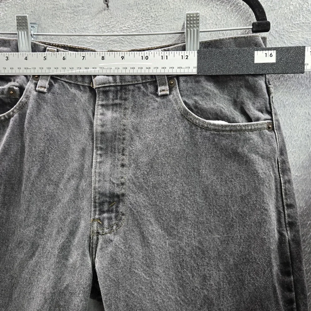 VINTAGE Levi's 509-0259 Men Jeans 34X30 Gray Denim Straight 90s USA READ
